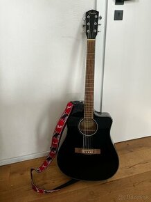 Fender CD-60SCE Black Elektroakustická gitara