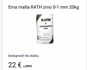 Predám Ema maltu RATH