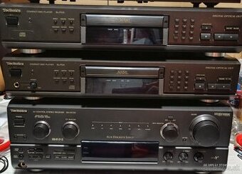 Technics Receiver SA-AX720, 2x CD prehravac SL-PGx