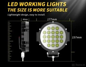 Akcia 13€ Led off road svetla 63W