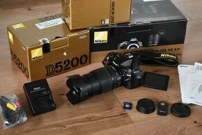 Nikon D5200 s VR objektivom 18 - 105 AF - 18 tisiic zaberov