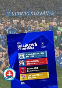 Slovan balík na Ligu Majstrov + pernamentka na Niké ligu