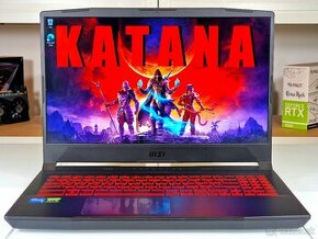 Herný notebook MSI KATANA | ZÁRUKA | RTX 3050 | 16gb | SSD - 1