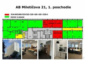 Kancelárie v zrekonštruovanej budove na Miletičovej ulici