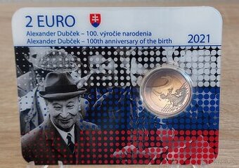 2 Euro coin card Slovensko