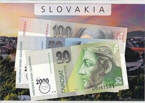 Slovensko bimilénium sada 20+50+100 Sk UNC