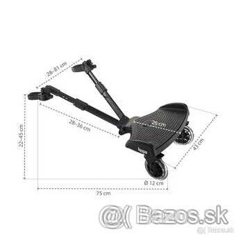 ZOPA Stupátko Segboard 2, Black