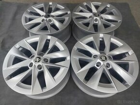 5x112R17 elektrony orig.ŠKODA OCTAVIA-SUPERB-KAROQ - 1