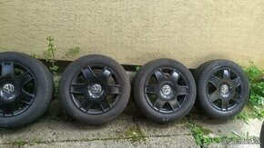 Disky Volkswagen 5x100 R16 strieborne a cierne - 1