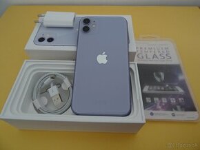 iPhone 11 64GB PURPLE - ZÁRUKA 1 ROK - 100% BATERIA