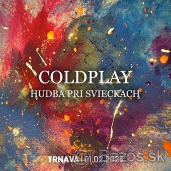 Koncert hudby Coldplay prii sviečkach v Trnave 1.2.2025