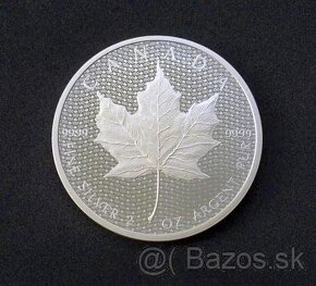 Strieborný maple leaf 2 oz 2017