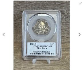 PCGS 2001 New York 50 State Quarter, 5.985 ks