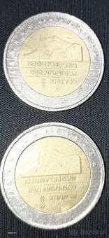 2 eurové mince  rok 2001, 2002 Holandsko