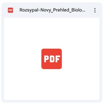 Rozyspal - nový prehled biológie 2003