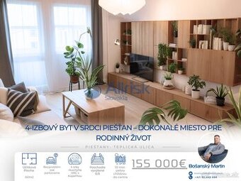 4-izbový byt v srdci Piešťan – ideálne miesto pre Vašu rodin