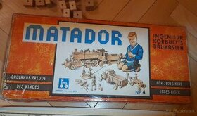 Retro stara drevena stavebnica Matador