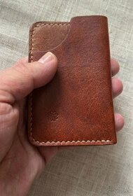 Kožená peňaženka, púzdro na doklady, 14x10 cm - 1