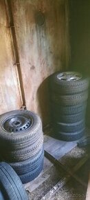 Kolesá 4x100 r13 a pneumatiky r14 - 1