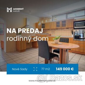 NA PREDAJ RODINNÝ DOM V KRÁSNEJ A TICHEJ OBCI LEN 15KM OD NR