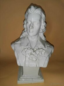 Busta porcelán Frédéric Chopin