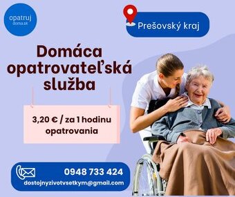 Opatrovateľská služba - Prešovský kraj