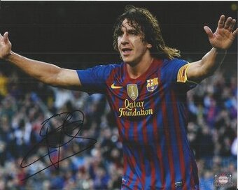 Carles Puyol - foto s podpisem + COA