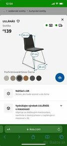 Stoličky čierne kozenka z Ikea