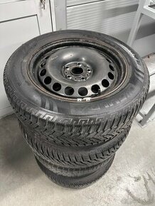 Zimné pneumatiky Fulda 215/55 R17 + plechové disky 5x112