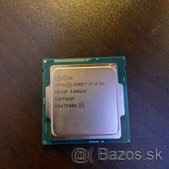 Predám CPU INTEL i7 4790 / 4-jadro a 8-vlákien