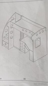 Rezervované Zostava do detskej izby - vyvysena postel