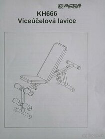 Posilňovacia viacúčelová lavička