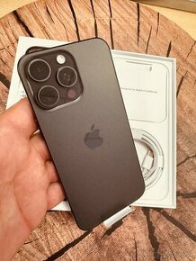 iPhone 15 pro Max 256 black Titan neaktívny folia záruka - 1