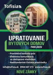 upratovanie bytových domov Nové Zámky