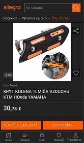 KTM Kryt kolena výfuku