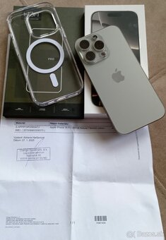 IPHONE 16 PRO 256GB natural titanium, komplet, ZÁRUKA 1/2027