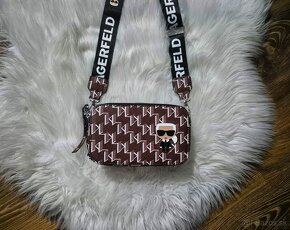 kabelka Karl Lagerfeld crossbody hnedá