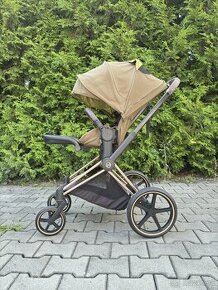 Cybex Priam Platinum 2022 kombinovaný Rose Gold -Kaki Zelená