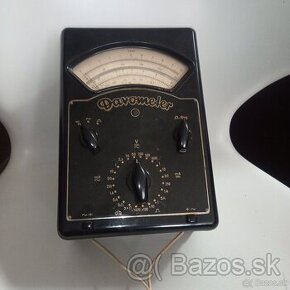 Historický multimeter Davometer Denmark nepoškodený