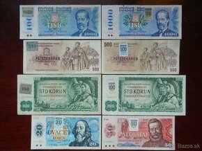 ...Československe bankovky aj kolkované... - 1