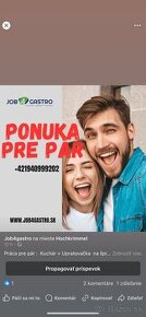 Ponuka pre par na lanovke kuchár a upratovačka Salzburg