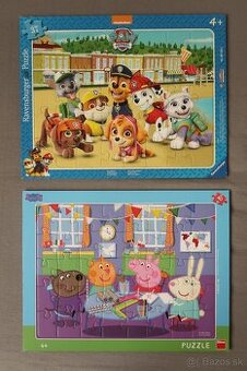 Puzzle doskové PAW PATROL 37 + PRASIATKO PEPPA 40