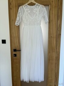 Svadobné šaty- biele - 1