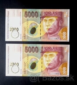 Kúpim 5000 Sk bankovku (UNC)