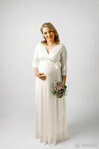 Materské tehotenské svadobné šaty Tiffany Rose Willow - 1