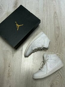 Air Jordan 1 Mid - White/White