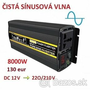 Novy Menic napetia z 12V na 220V (8000W)