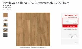 Vinylová podlaha SPC Butterscotch 5,9m2