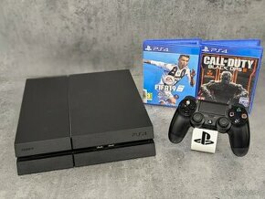 Playstation 4 500GB, 1 ovládač, hry Fifa 19 a Call of Duty