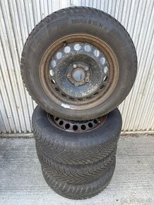 Zimne pneumatiky CONTINENTAL 195/65 R15 na diskoch